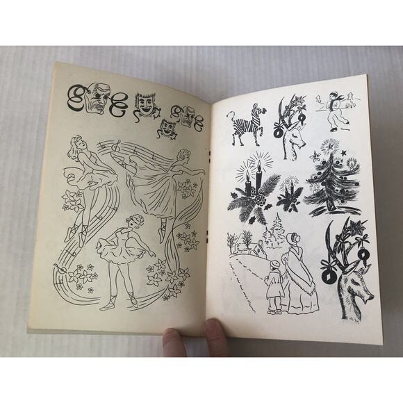 Vintage 1959 Designs Galore Book Jane Snead People Floral Crafts Illustrations - Picture 7 of 12